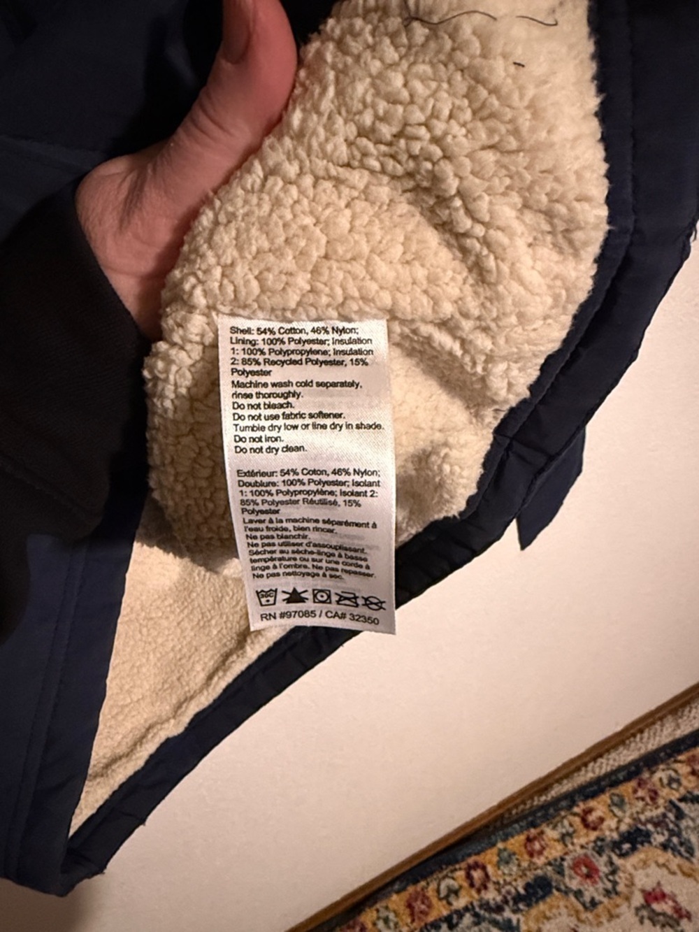Outdoor Research Naval Blue Lined Chore Coat Water Resistant Size Medium NWT - Picture 7 of 10